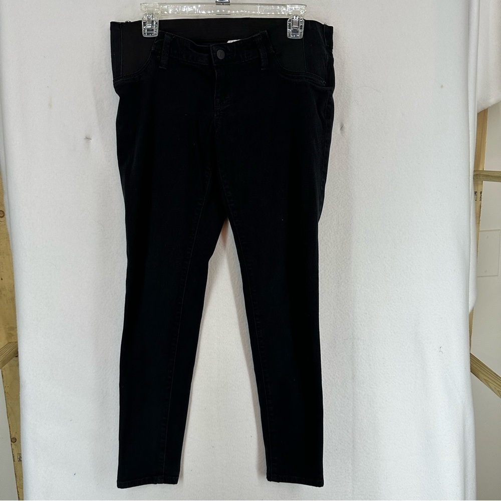 Isabel Maternity Skinny‎ Jeans Stretch Waist 4 Black